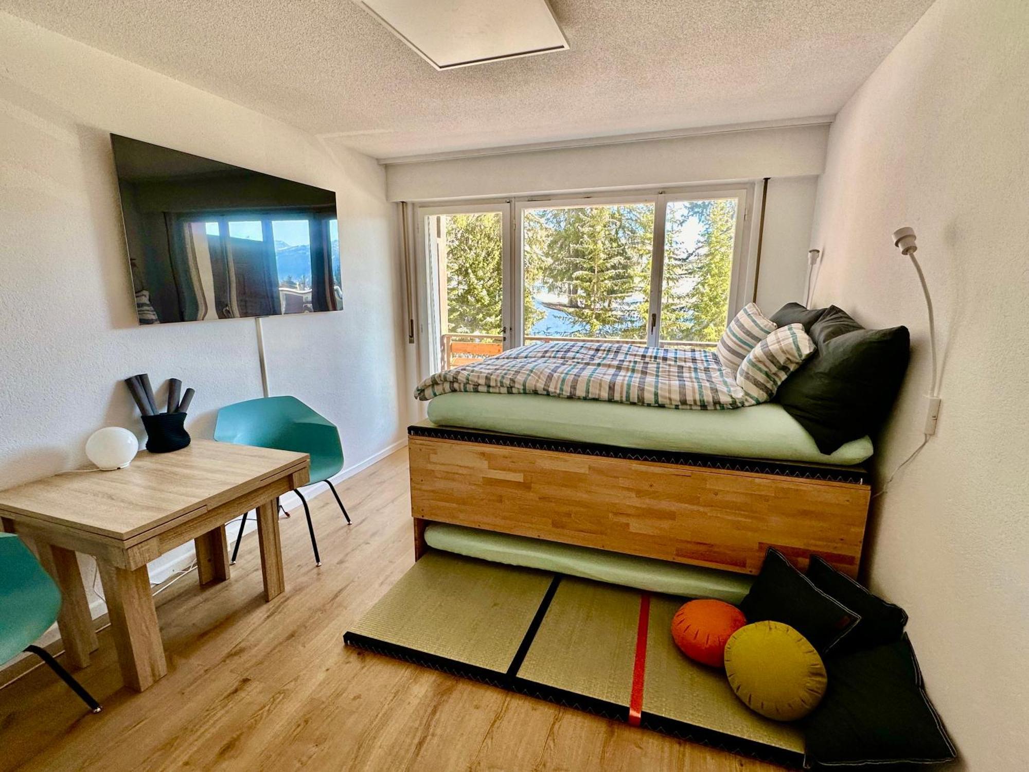 Studio Serenity, 4 Min Walk To Center! Crans-Montana Extérieur photo